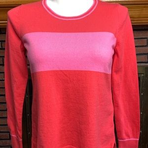 Red/Pink Cotton Sweater Sz - L
